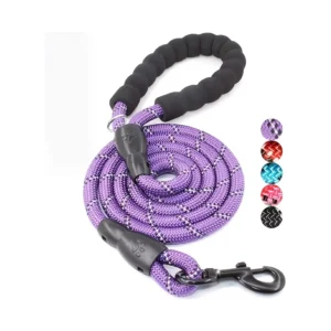 Reflective Dog Leash Padded Handle 4FT Durable Walking Training Lead