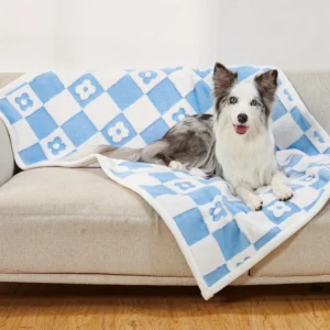 Washable Dog Pee Pad Soft Reversible Absorbent Training Blanket