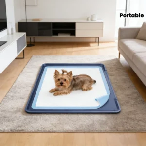 Silicone Dog Pee Pad Tray 24x24 with High Edge Leak Guard