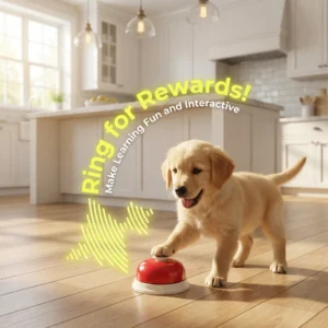Interactive Pet Potty Training Bell with Press Button Design