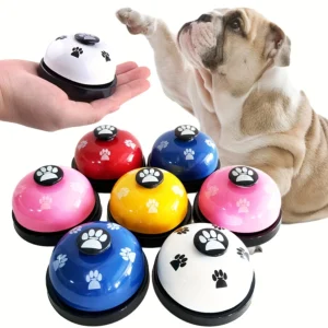 Pet Training Door Bell with Paw Print Design and Adjustable Strap