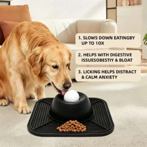 Dog Lick Mat Slow Feeder Suction Cup Non-Slip Feeding Pad
