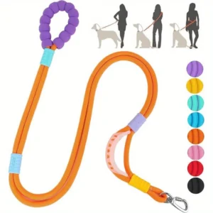 5FT Dual Handle Dog Leash Adjustable Crossbody Training Lead