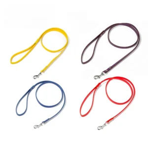 Smooth Adjustable Dog Leash PU Style Walking Training Lead