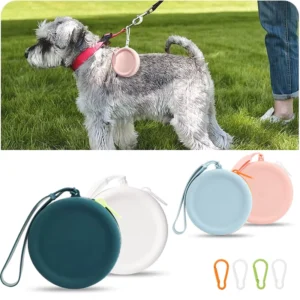 Mini Silicone Dog Treat Pouch Portable Training Snack Bag