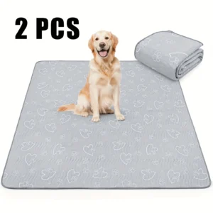Washable Dog Pee Pads Quick Dry Absorbent Non-Slip Training Mat 2 Pack
